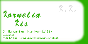 kornelia kis business card